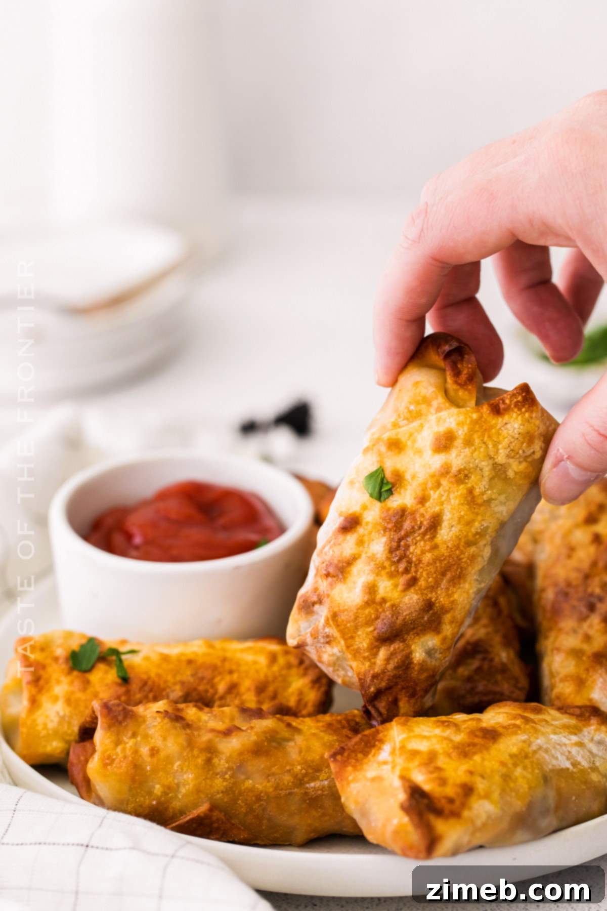 Crispy Air Fryer Cheeseburger Egg Rolls 8 easy air fried snacks