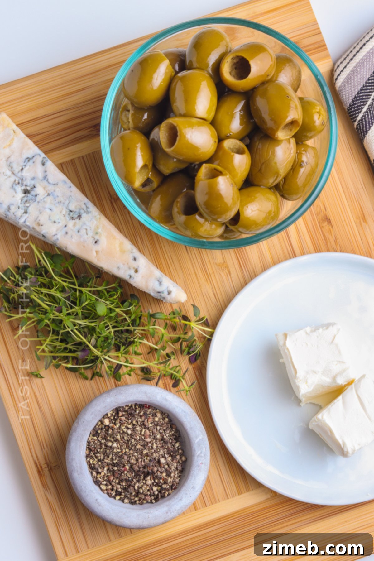 ingredients for Stuffed Olives