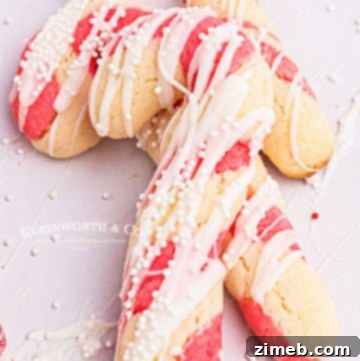Buttery Christmas Shortbread 13 Peppermint Swirl Candy Cane Cookies, a festive and easy holiday treat.