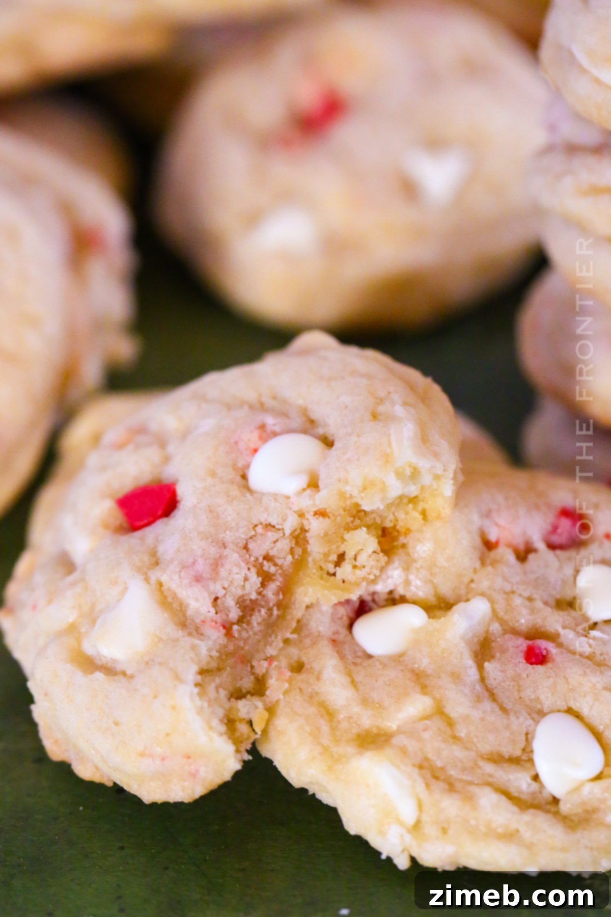 White Chocolate Peppermint Cookies