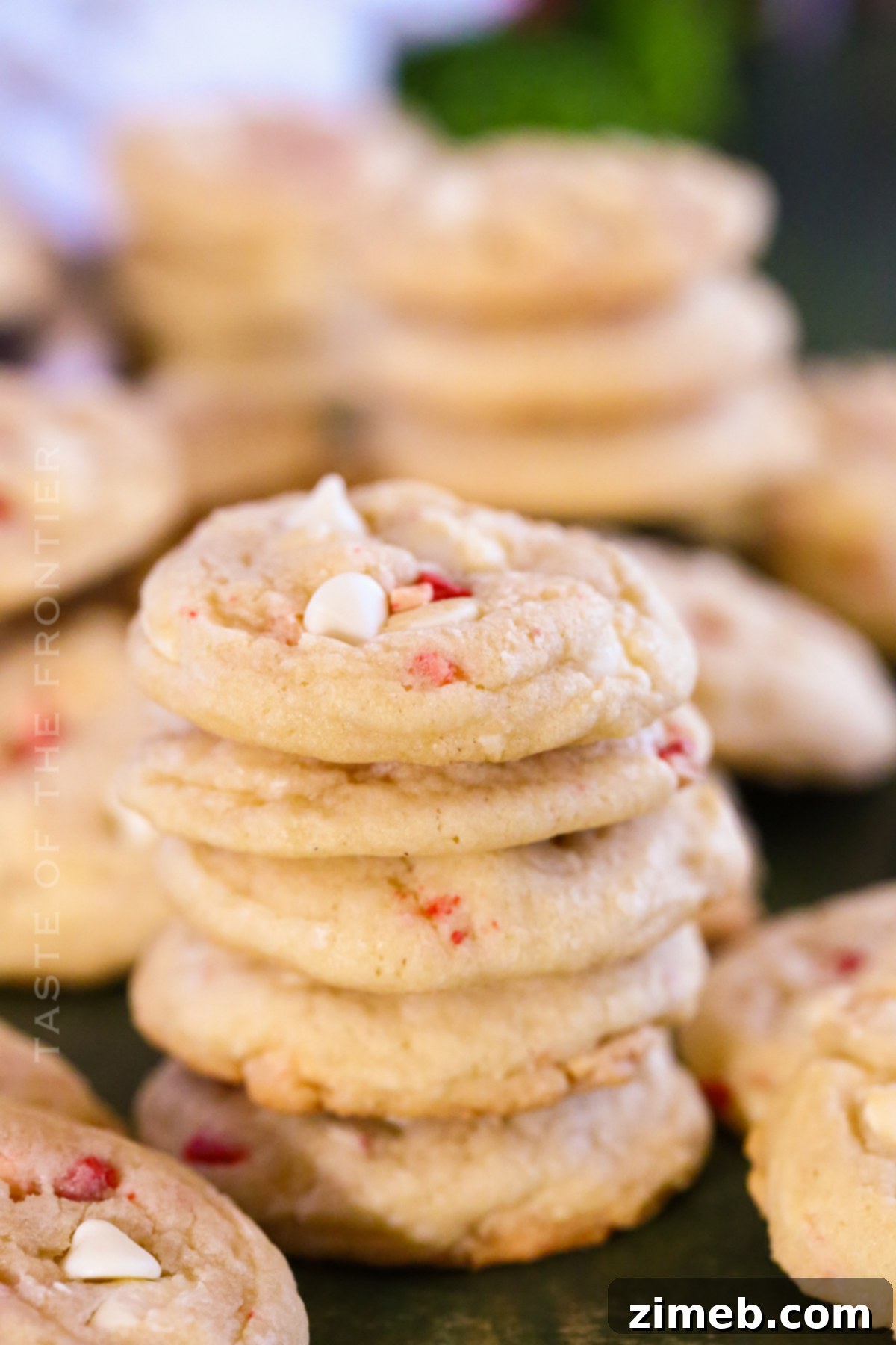 Stack of Peppermint Cookies