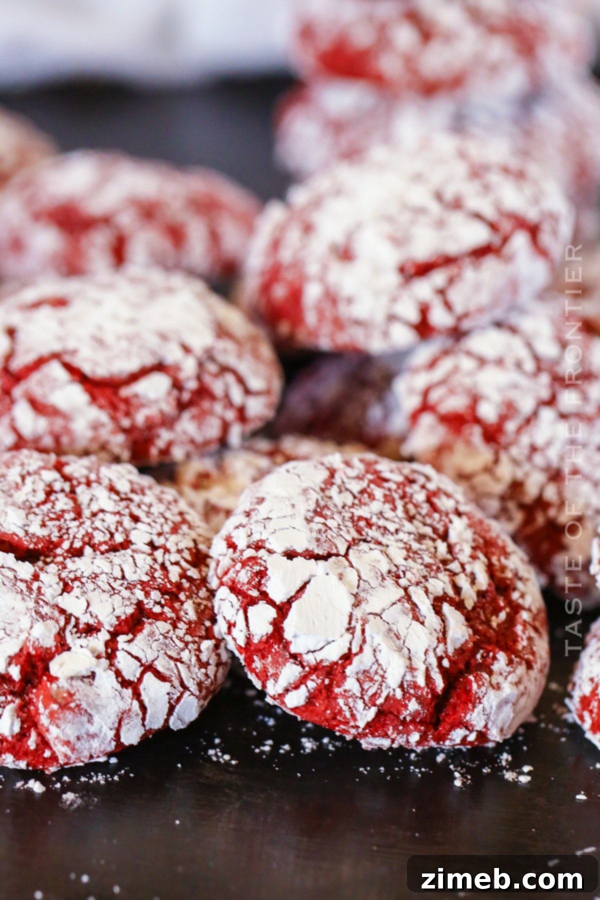 Quick-Mix Red Velvet Crinkle Cookies 3 Festive holiday cake mix cookies for Christmas