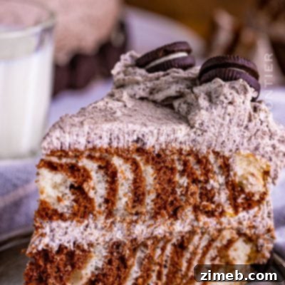Petal Perfect Cake 11 Striking Zebra Marble Cake with Cream Cheese Oreo Frosting
