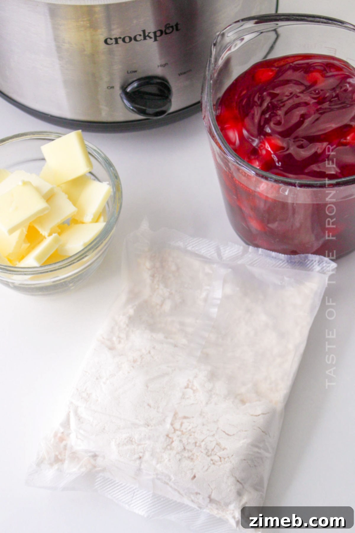 Effortless Cherry Dump Cake 4 Key ingredients for an easy Cherry Dump Cake