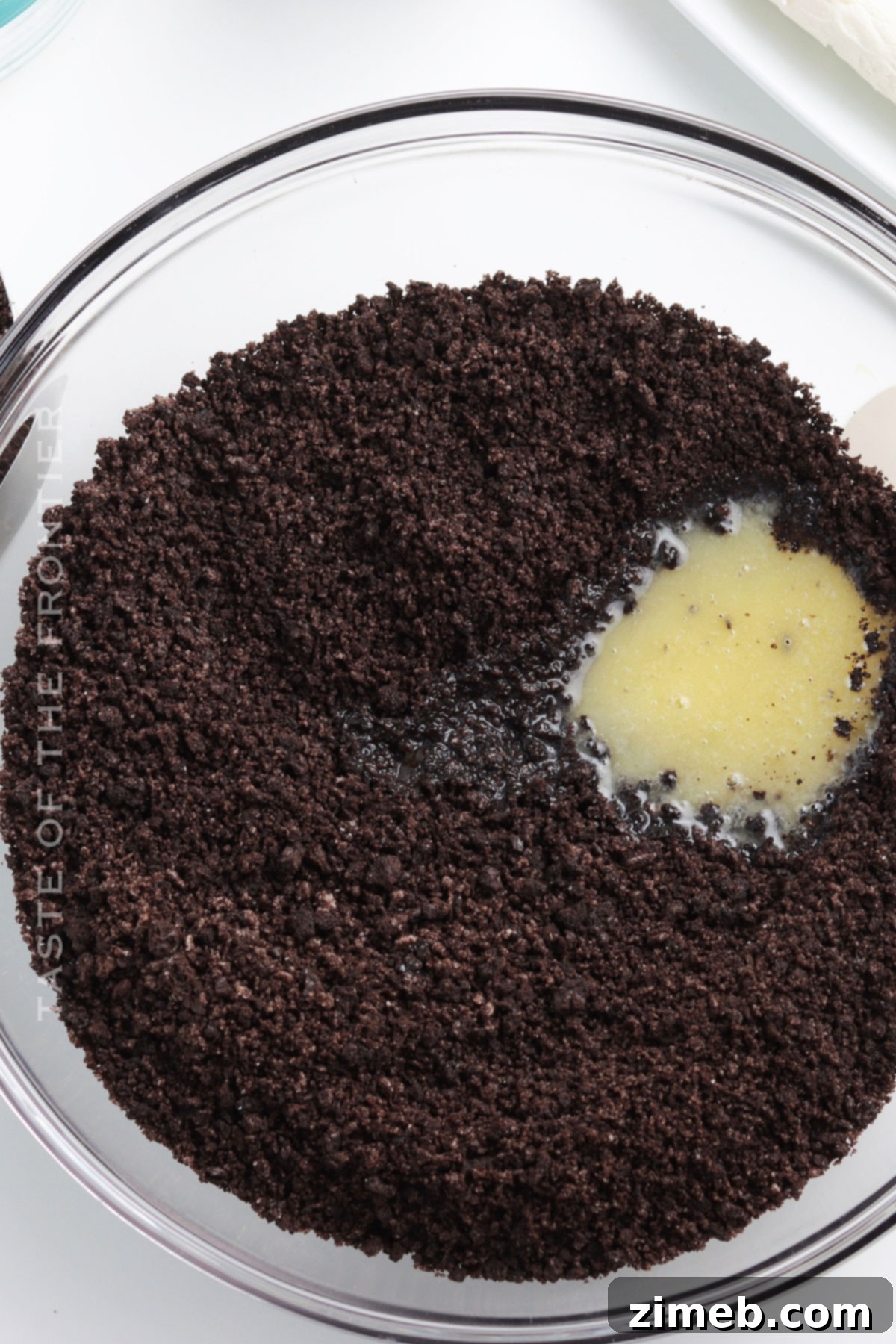 making a cookie pie crust