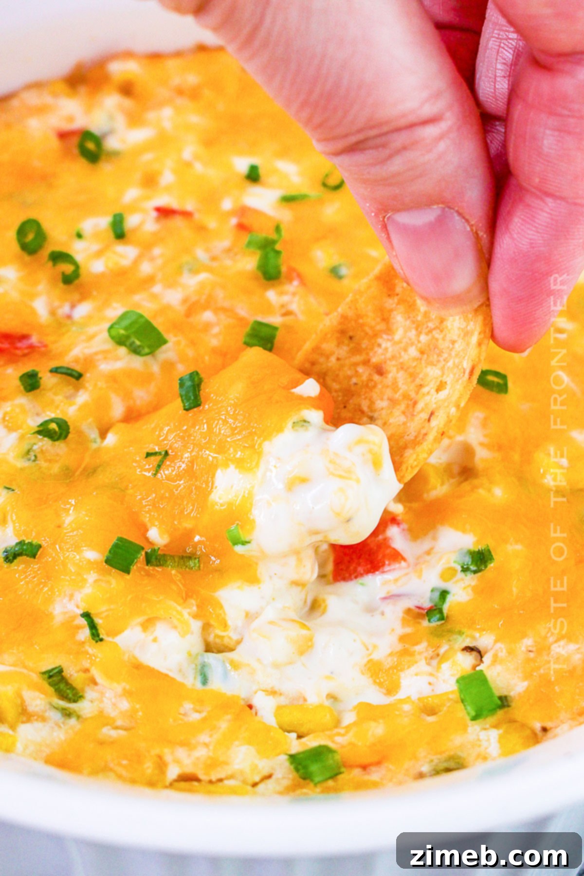 Sweet Creamy Corn Delight 15 Cream cheese appetizer with corn and peppers