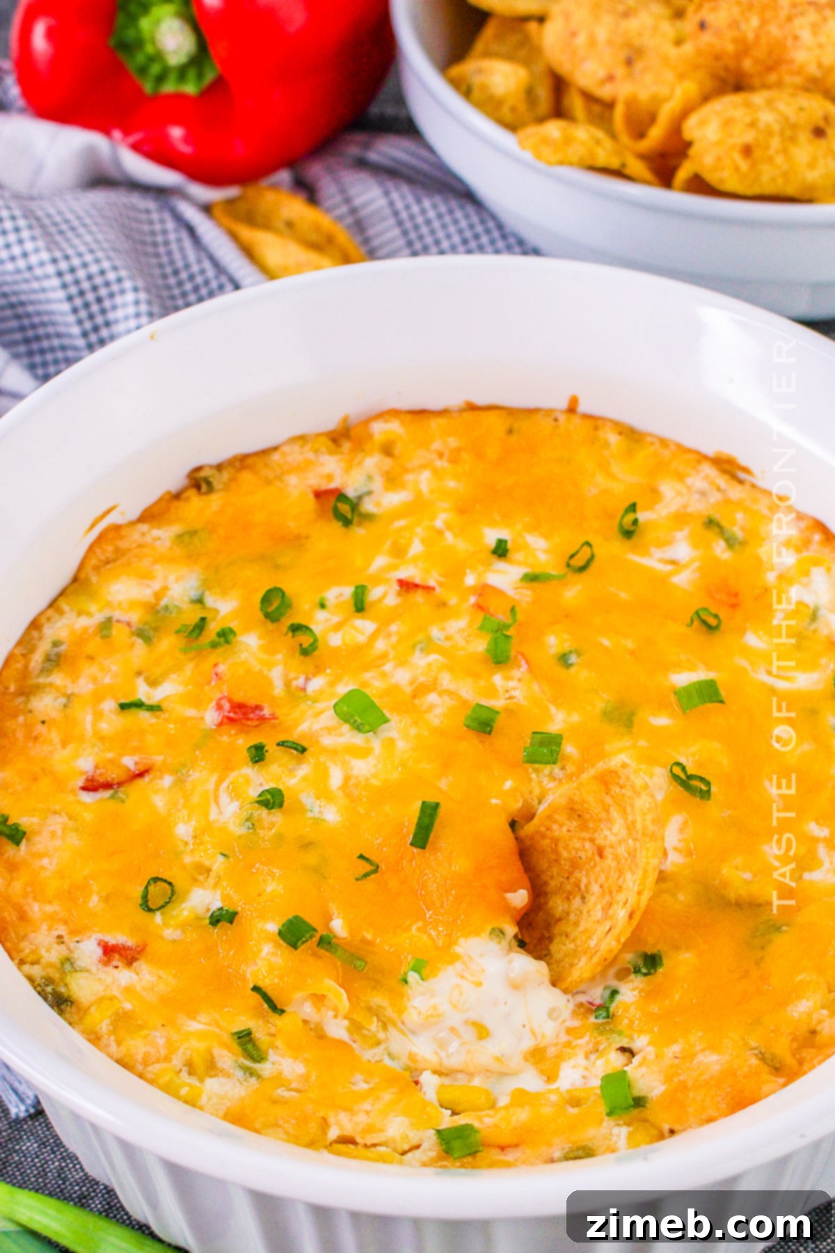 Sweet Creamy Corn Delight 3 Easy baked party snacks featuring Cream Cheese Corn Dip