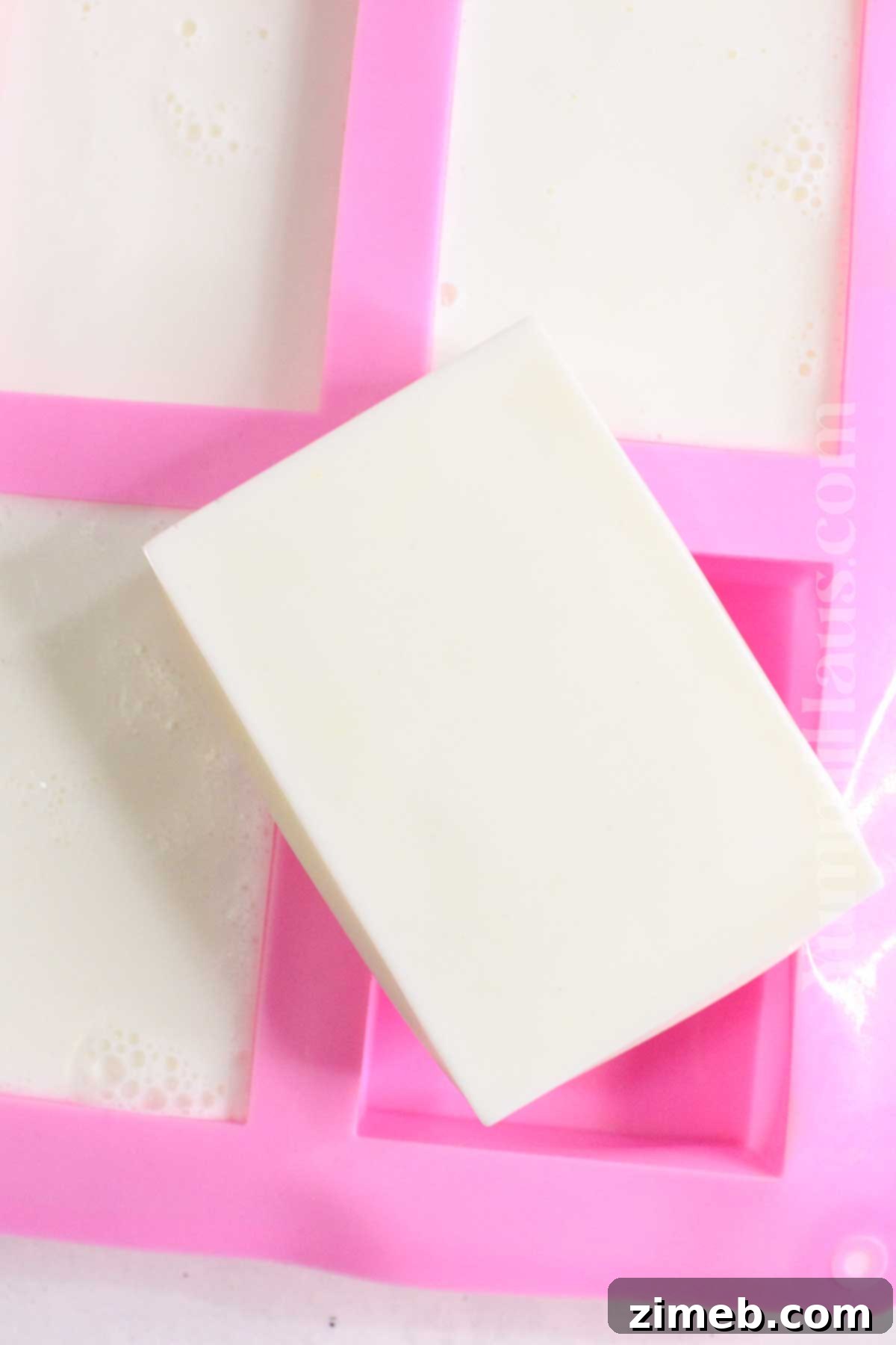 Nourishing Tallow Soap 9 Removing finished Tallow Soap bars from molds