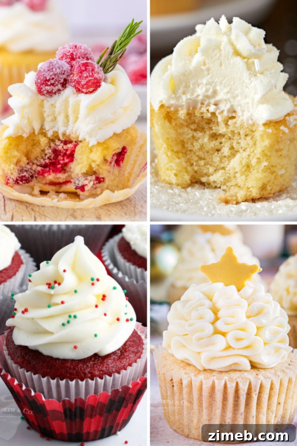15 Joyful Christmas Cupcake Creations 2 15 Festive Christmas Cupcake Ideas for Holiday Parties and Celebrations