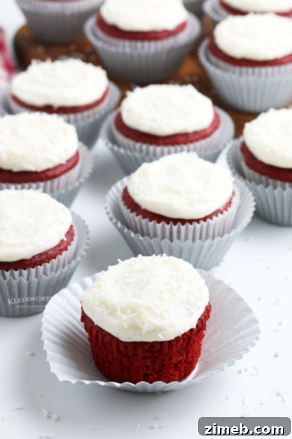 15 Joyful Christmas Cupcake Creations 15 Red Velvet Cupcakes with Cream Cheese Frosting for Holidays