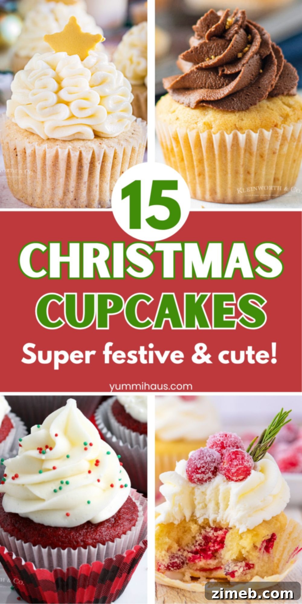 15 Joyful Christmas Cupcake Creations 21 15 Festive Christmas Cupcake Ideas for the Holidays