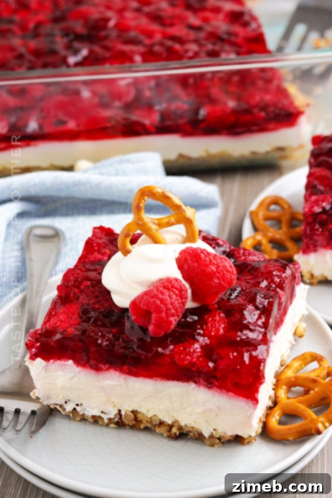 Sweeten Your Holiday: 40 Simple Thanksgiving Desserts 25 Raspberry Pretzel Salad