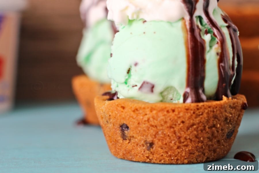Chocolate Chip Cookie Cup Sundae