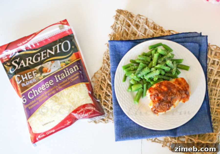 Key ingredients for Stuffed Chicken Breast: Chicken, red pepper, Greek yogurt, Sargento shredded cheese