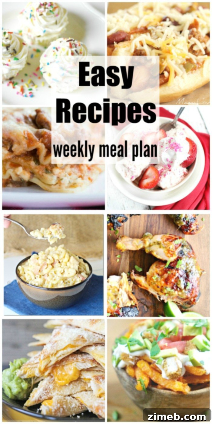 Your Stress-Free Week 37 Meal Plan 12 Easy Recipes Weekly Meal Plan Week 37 overview collage