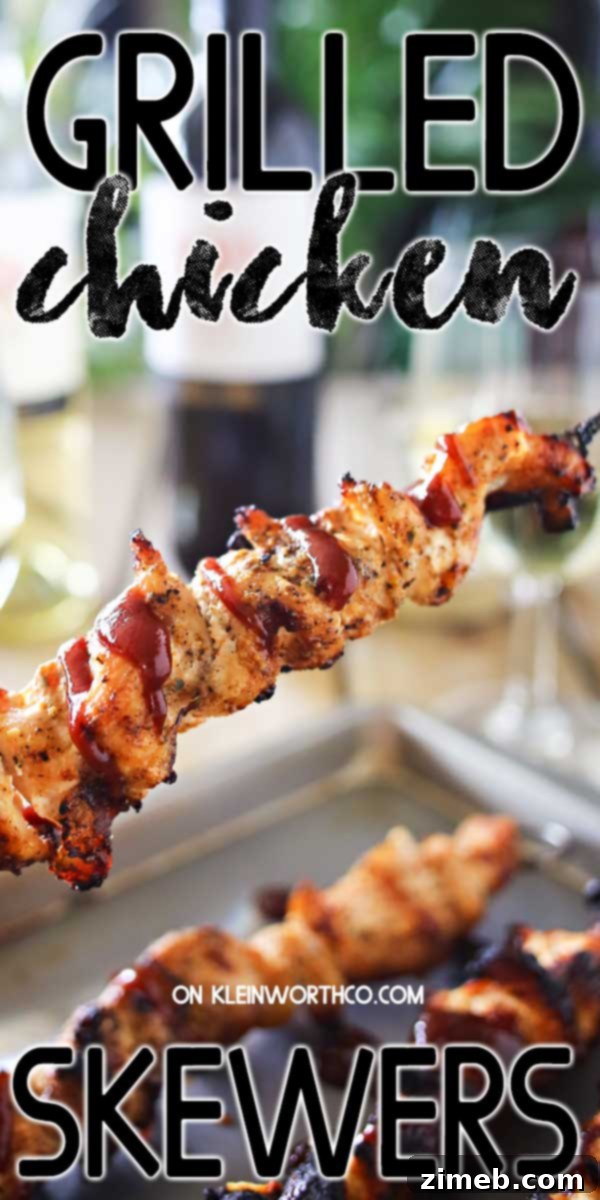 Sizzling Chicken Skewers 2 Grilled Chicken Skewers