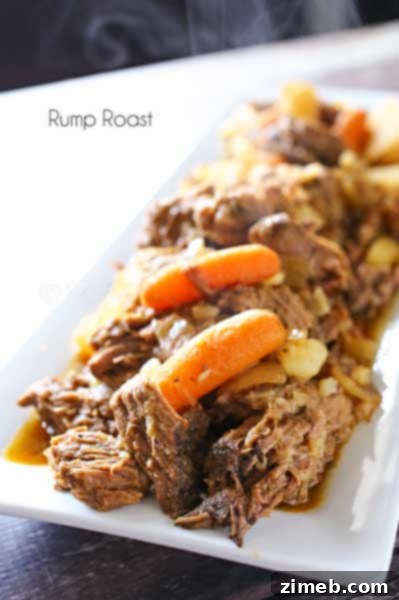 Vibrant Salsa Verde Tostadas 8 Classic Rump Roast recipe, tender and flavorful for a family dinner.