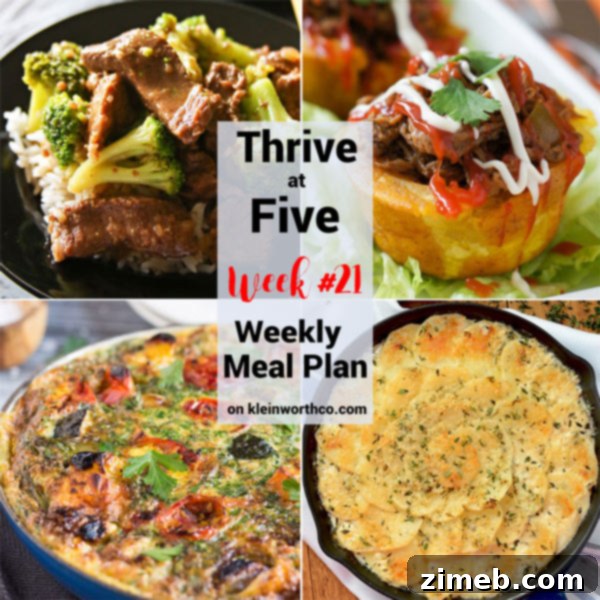 Thrive at Five Meal Plan for Week 21 4 Thrive at Five Meal Plan Week 21 - Your Guide to Easy Family Meals