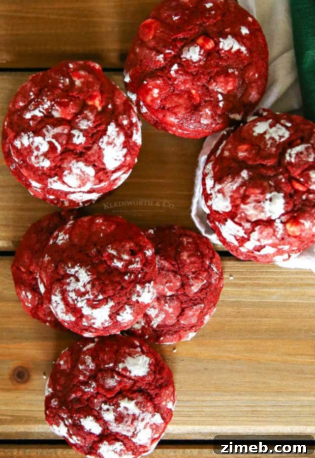 Snow-Kissed Red Velvet Cookies 6 How to make Red Velvet Crinkle Cookies