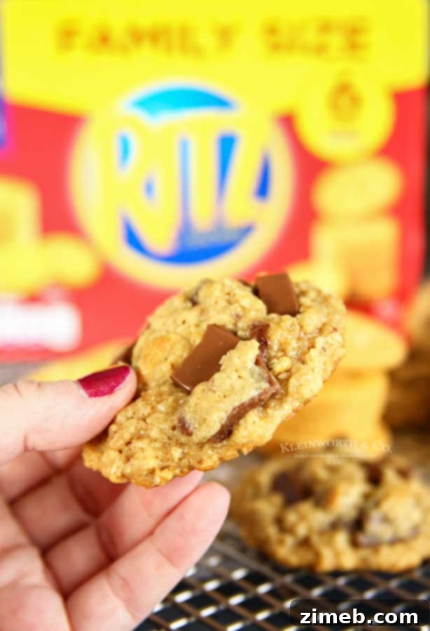 Best Cookies - Chewy RITZ Cracker Oatmeal Cookies: A perfect salty-sweet holiday treat