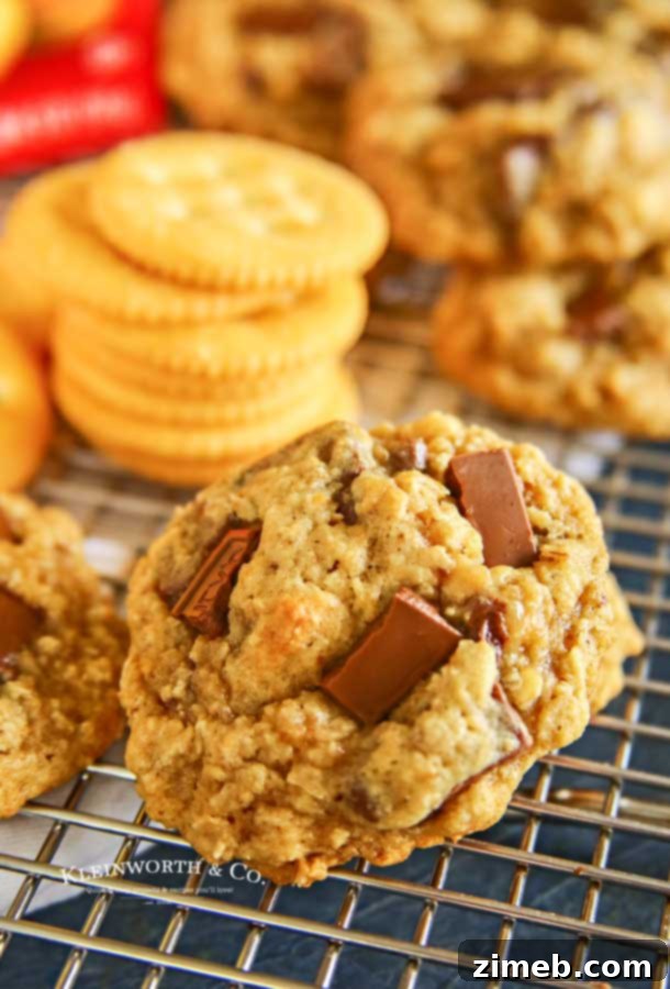 Chewy RITZ Cracker Oatmeal Cookies recipe for holiday entertaining