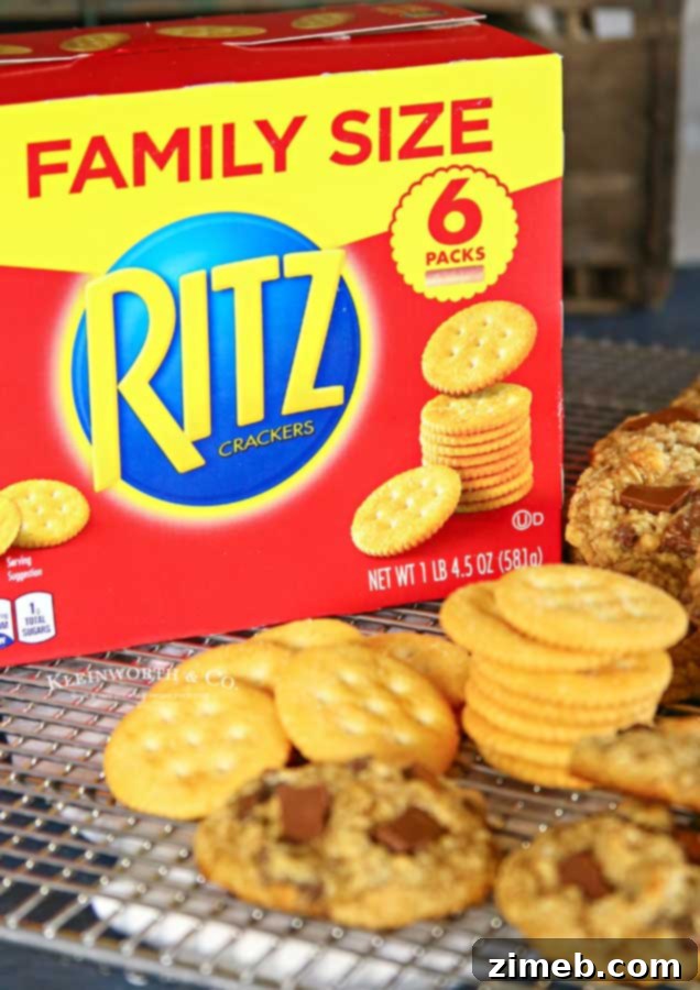 Easy Oatmeal Cookies enhanced with RITZ Crackers