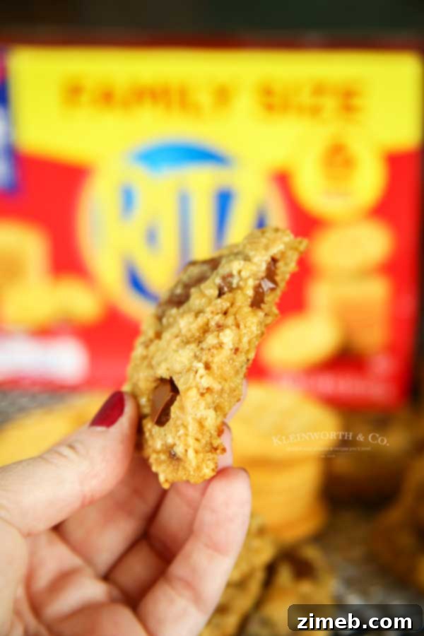 Easy Food Gifts Oatmeal Cookies with a unique RITZ Cracker twist