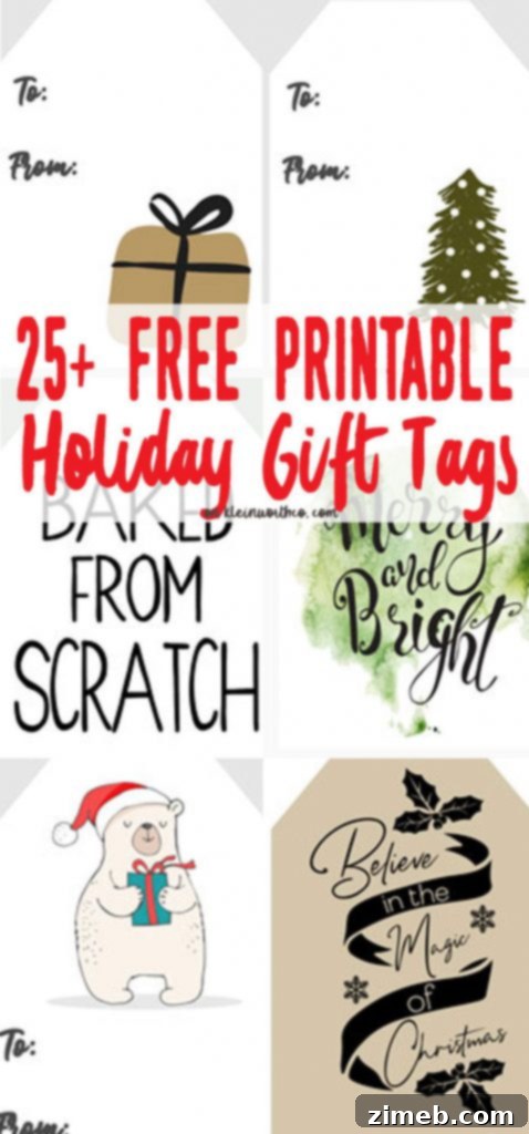Free Printable Christmas Gift Tags 9 HUGE collection of FREE Christmas Gift Tags Printables