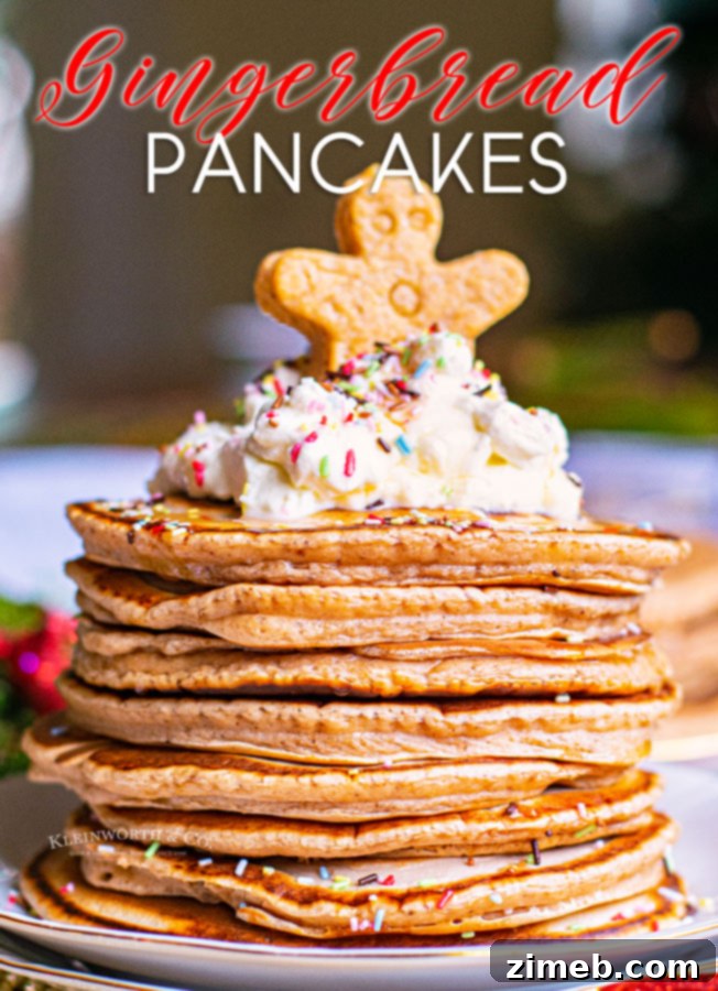 Cozy Gingerbread Flapjacks 18 Homemade Gingerbread Pancakes, a perfect stack for a festive breakfast