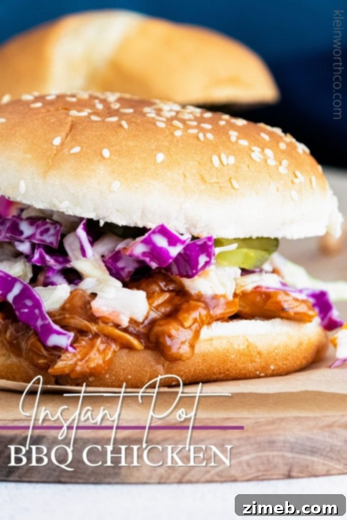 Instant Pot Pulled BBQ Chicken 2 Instant Pot BBQ Chicken