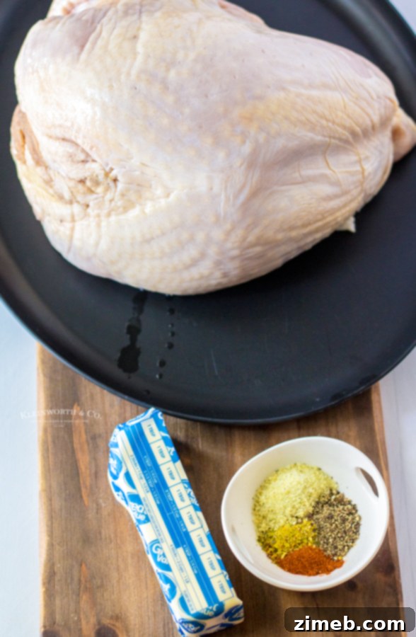 Perfect Air Fryer Turkey Breast 5 ingredients for Air Fryer Turkey Breast