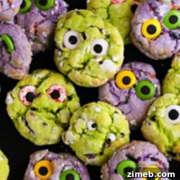 recipe for Zombie Cookies, spooky Halloween treat