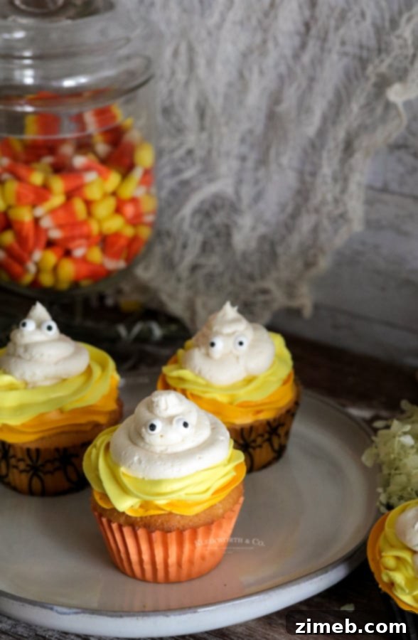 Spooky Ghost Cupcakes 26 Spooky and delightful Ghost Cupcakes for Halloween gatherings.