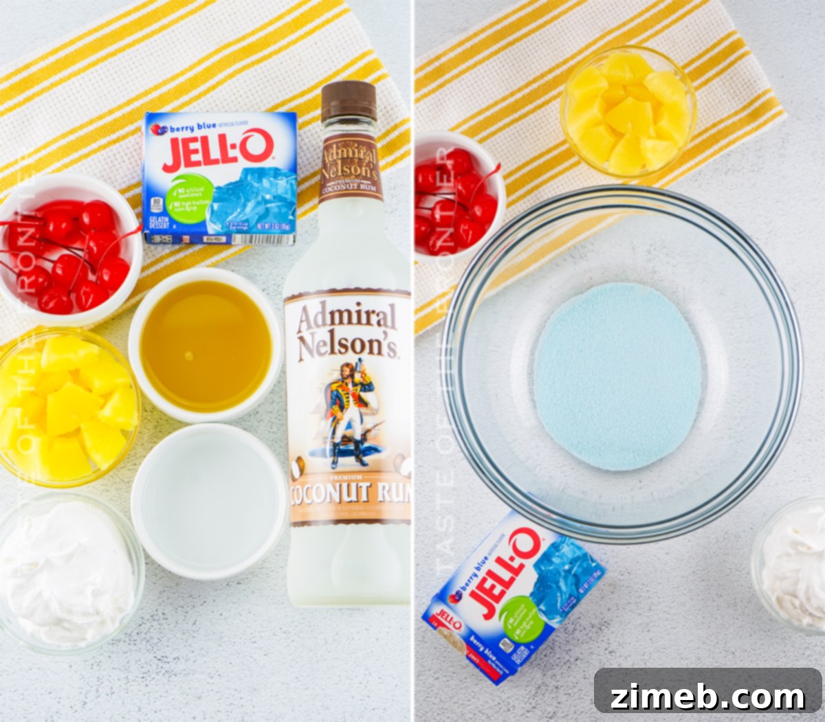 Blue Lagoon Jello Shots 5 Ingredients for Blue Hawaiian Jello Shots