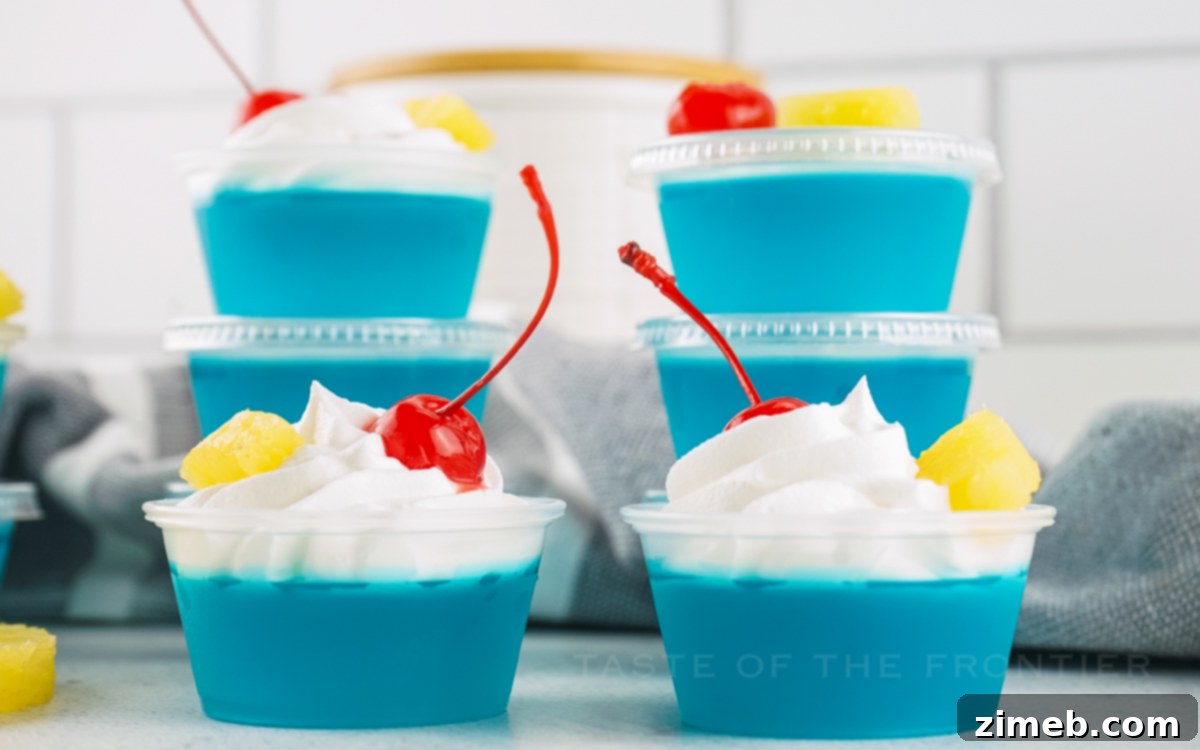 Blue Lagoon Jello Shots 9 Coconut Jello Shots