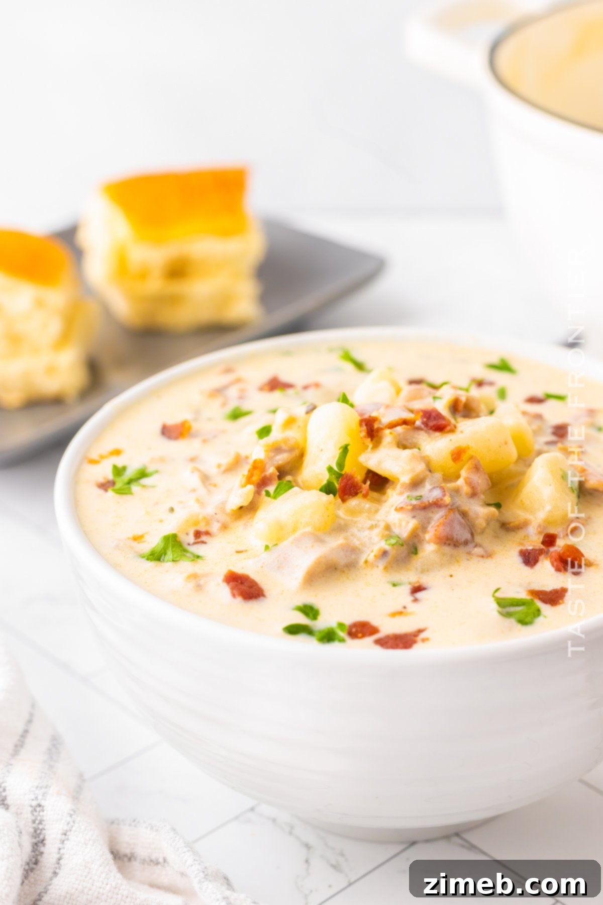 Boston-Style Clam Chowder 18 Delicious soup recipe for a 30-minute dinner, New England Clam Chowder.