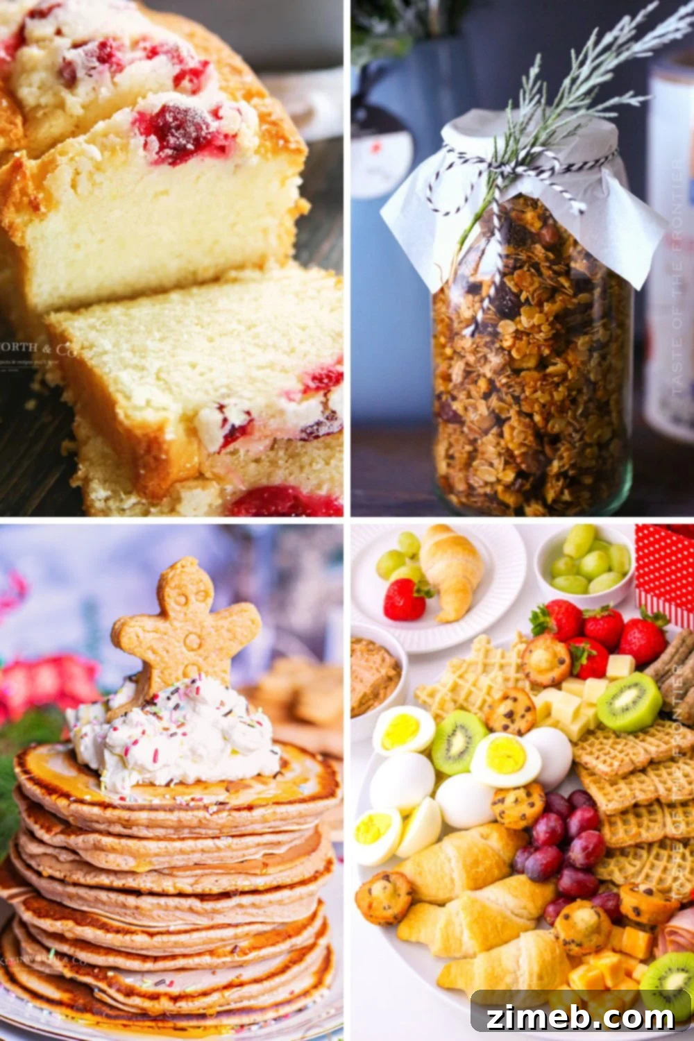 Festive Holiday Brunch Recipes 2 Sweet & Savory Christmas Breakfast Ideas