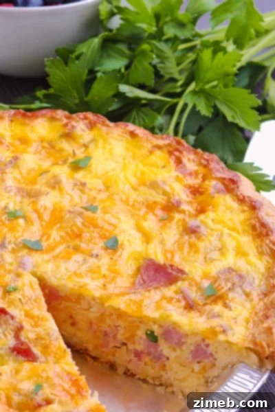 Festive Holiday Brunch Recipes 16 Ham and Cheese Quiche