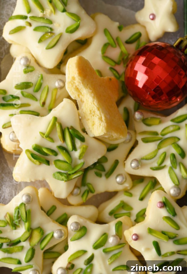 50 Festive Christmas Dessert Ideas to Sweeten Your Holiday Party 41 buttery cookies with white chocolate