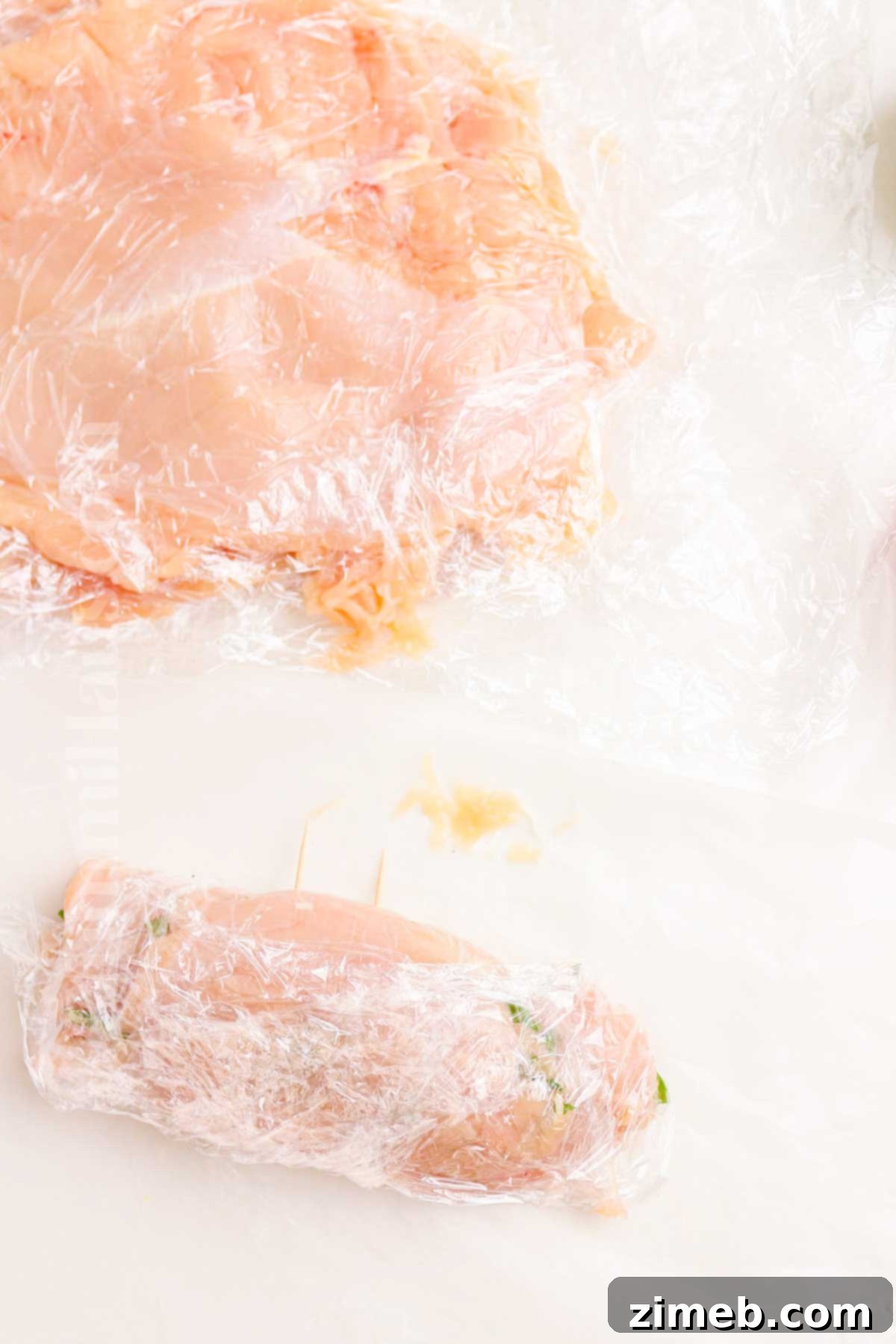 Chicken Roulade Delight 8 Rolling the Chicken