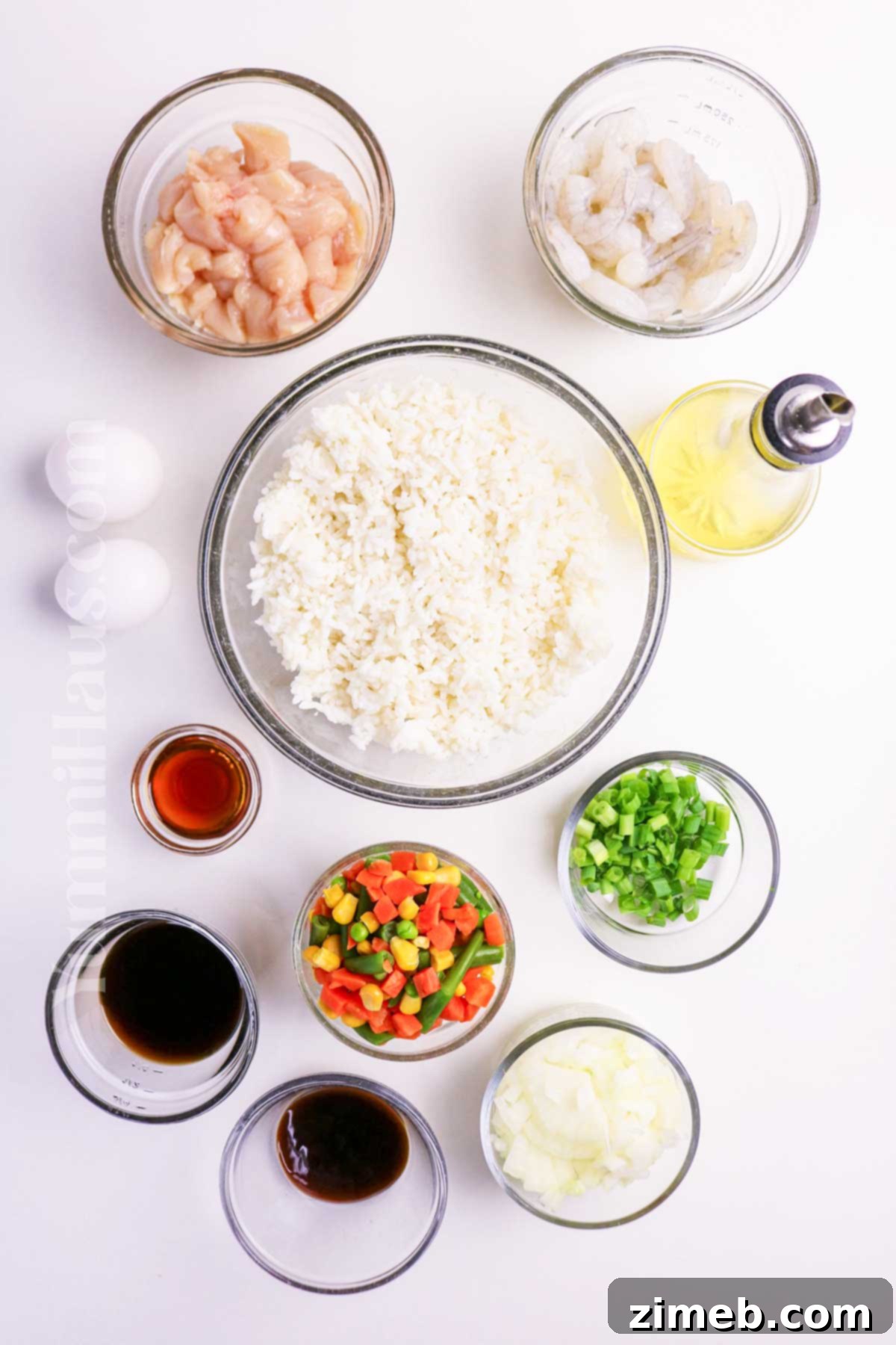 Shrimp and Chicken Stir-Fry Rice Bowl 4 Shrimp and Chicken Fried Rice Ingredients