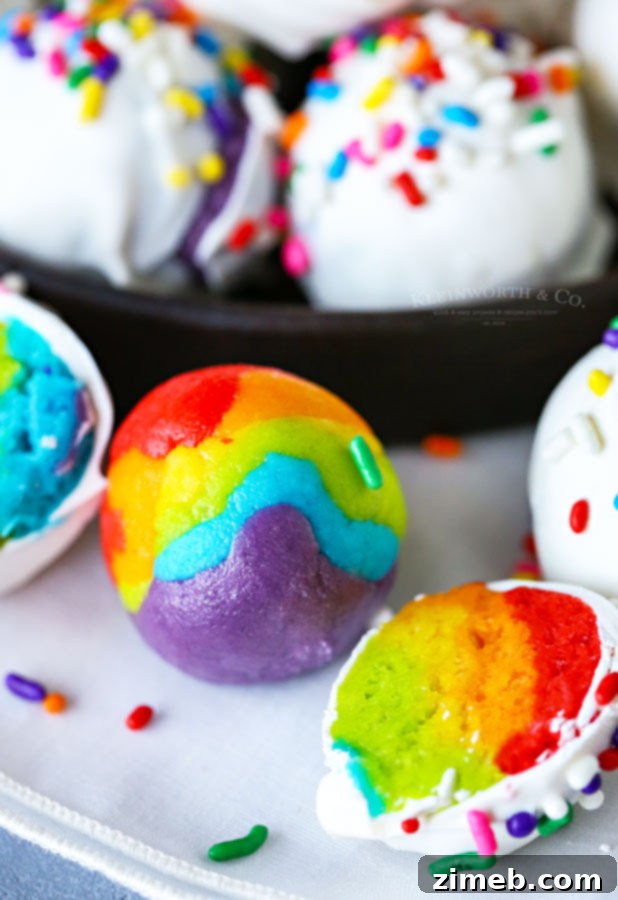 Lucky Bites: 15 Irresistible Green Treats for St. Patrick's Day 11 2-Ingredient Rainbow Truffles