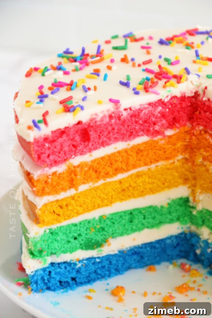Lucky Bites: 15 Irresistible Green Treats for St. Patrick's Day 4 Rainbow Cake