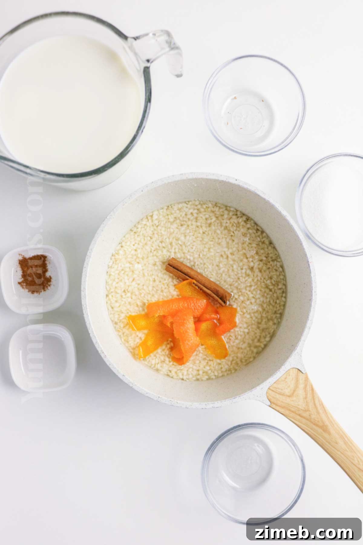 Rice Pudding Bliss 5 Cinnamon and orange flavors in Arroz con Leche