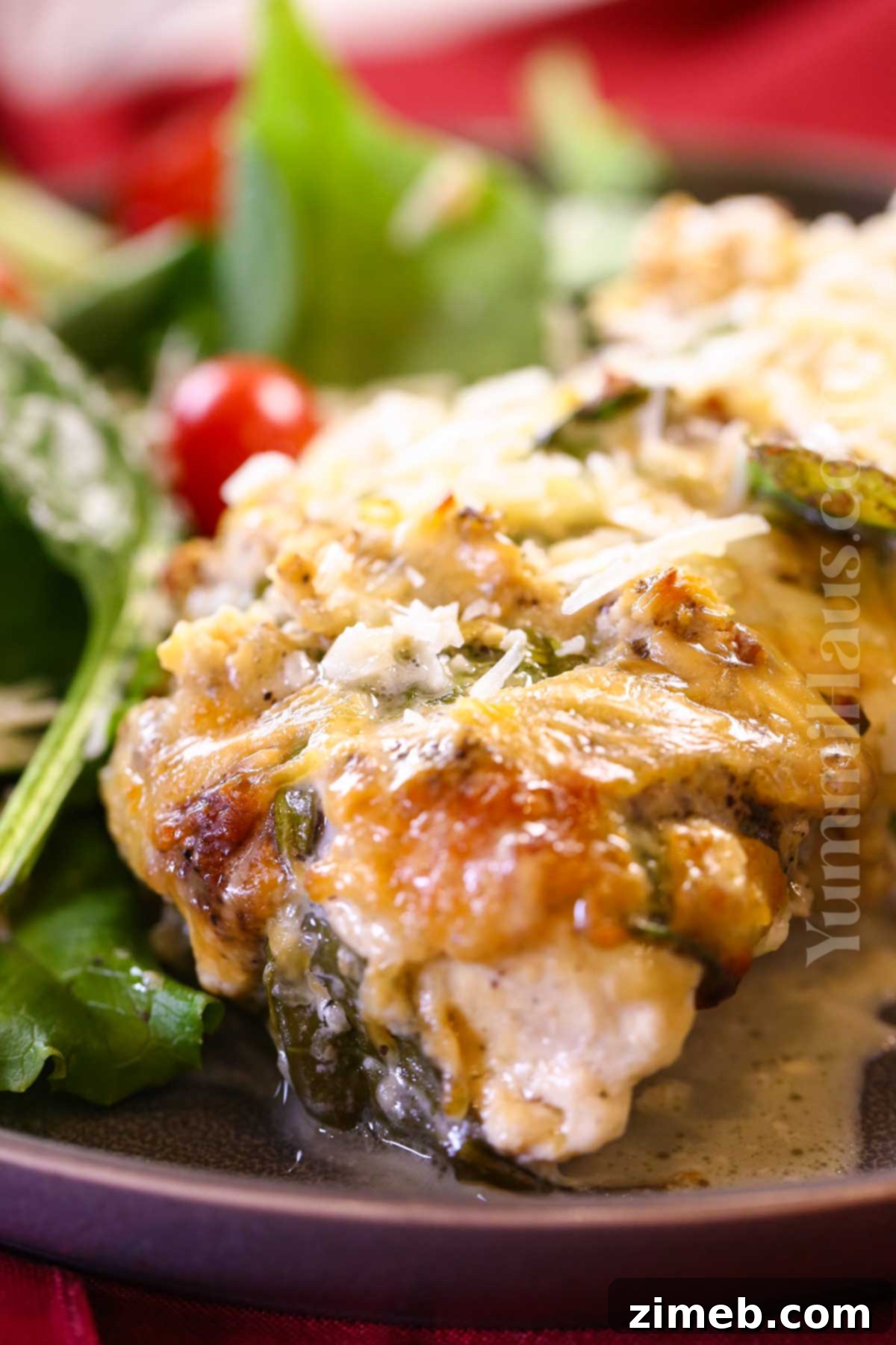 Chicken Alfredo Bake 8 chicken dinner with sauce
