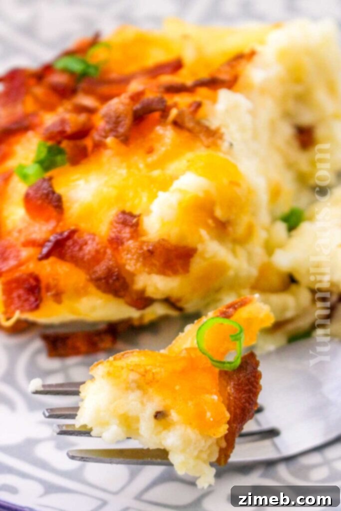 Twice Baked Mashed Potatoes
